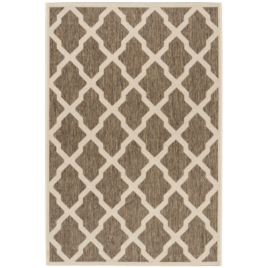 SAFAVIEH Outdoor LND122D Linden Collection Beige / Cream Rug Image 1