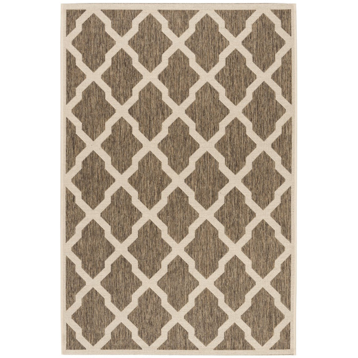 SAFAVIEH Outdoor LND122D Linden Collection Beige / Cream Rug Image 1