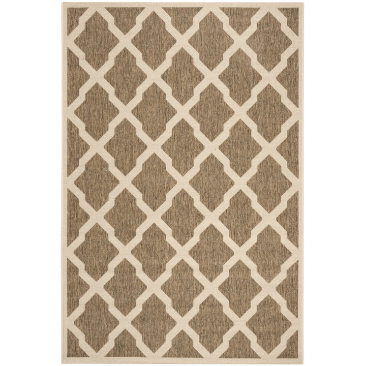 SAFAVIEH Outdoor LND122D Linden Collection Beige / Cream Rug Image 1