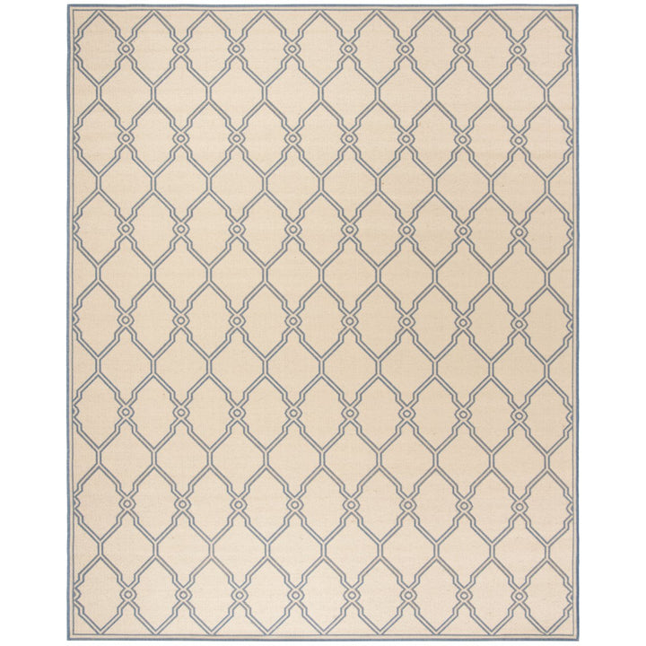 SAFAVIEH Outdoor LND124N Linden Collection Cream / Blue Rug Image 1