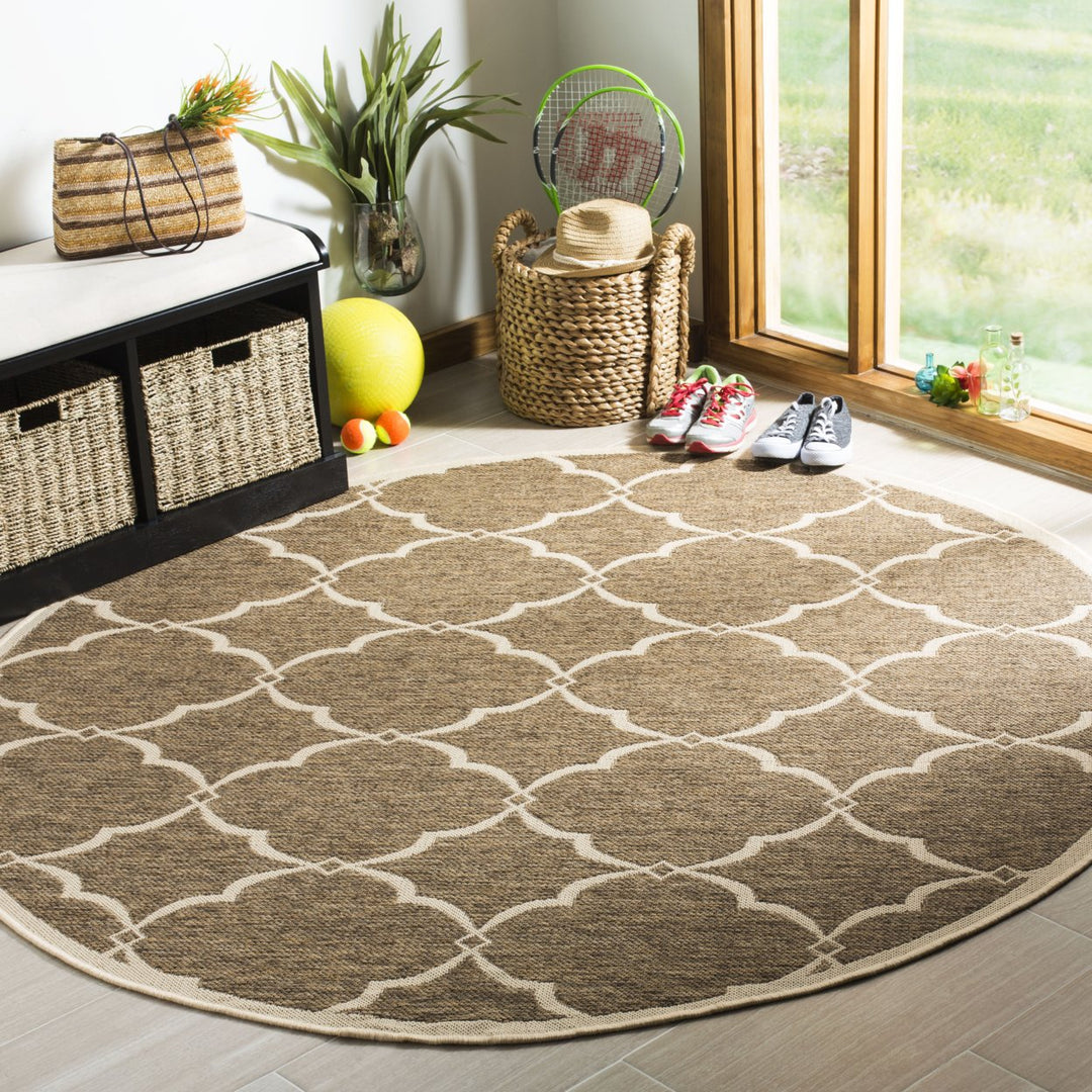 SAFAVIEH Outdoor LND125D Linden Collection Beige / Cream Rug Image 2