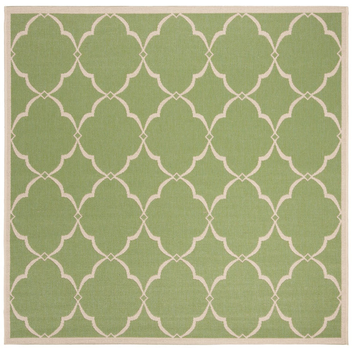 SAFAVIEH Outdoor LND125X Linden Collection Olive / Cream Rug Image 7