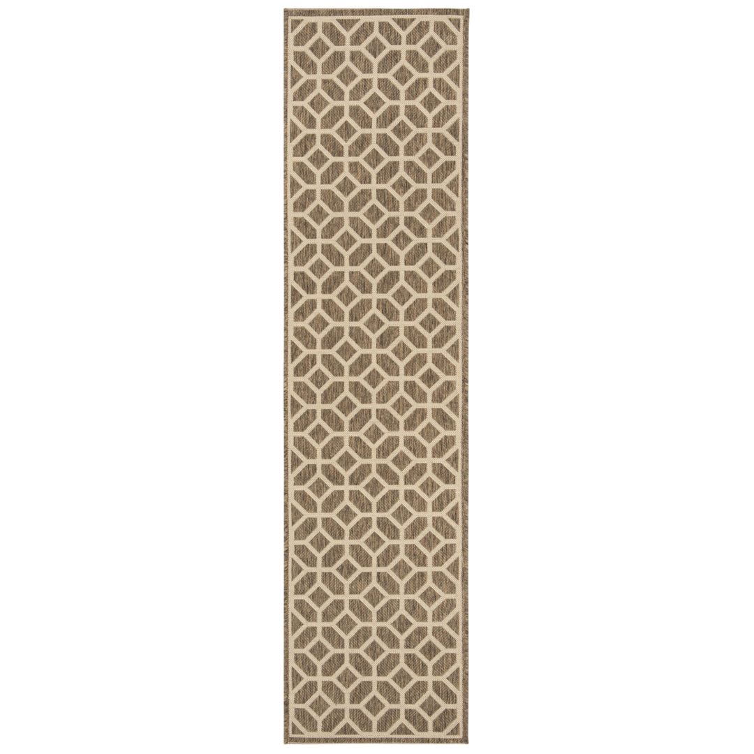 SAFAVIEH Outdoor LND127D Linden Collection Beige / Cream Rug Image 6