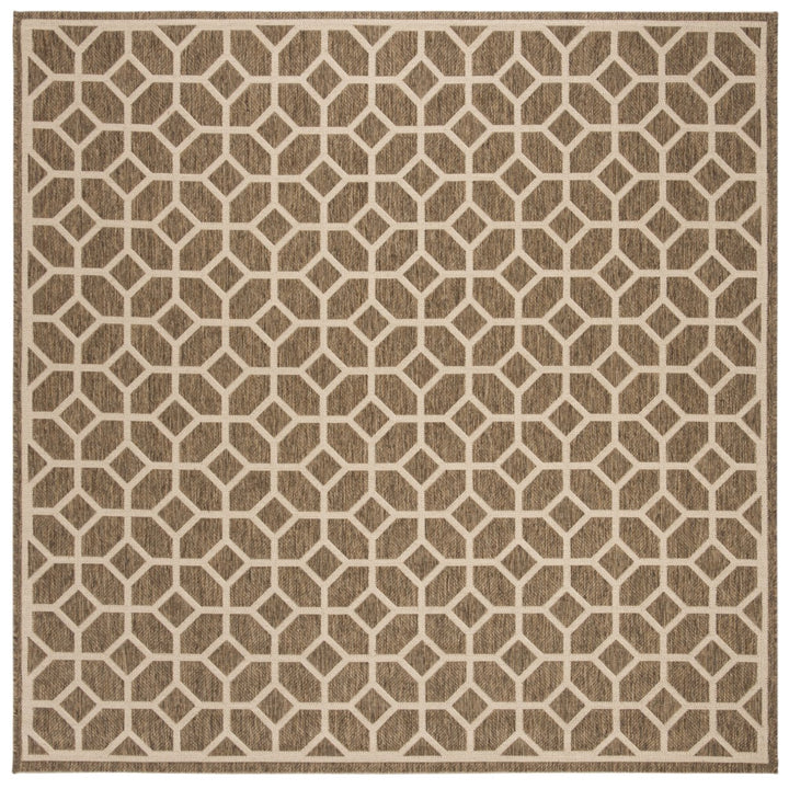 SAFAVIEH Outdoor LND127D Linden Collection Beige / Cream Rug Image 1