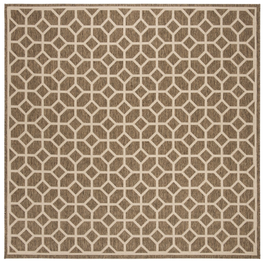 SAFAVIEH Outdoor LND127D Linden Collection Beige / Cream Rug Image 1