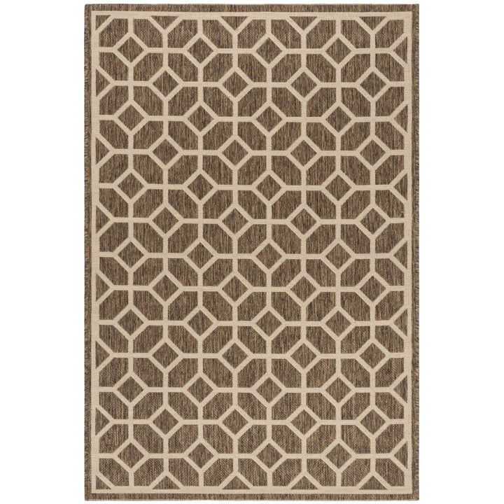 SAFAVIEH Outdoor LND127D Linden Collection Beige / Cream Rug Image 1