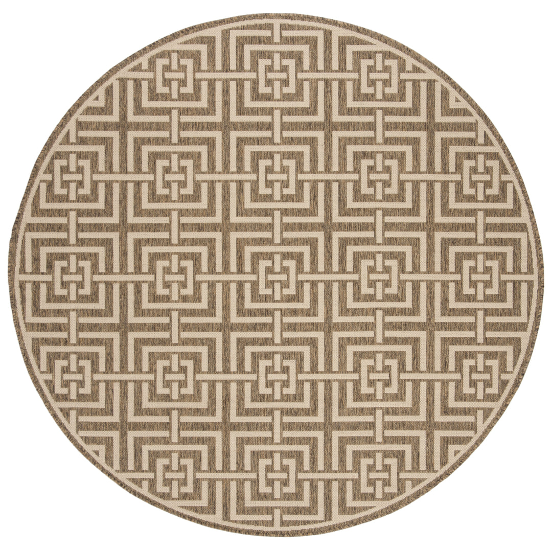 SAFAVIEH Outdoor LND128D Linden Collection Beige / Cream Rug Image 5