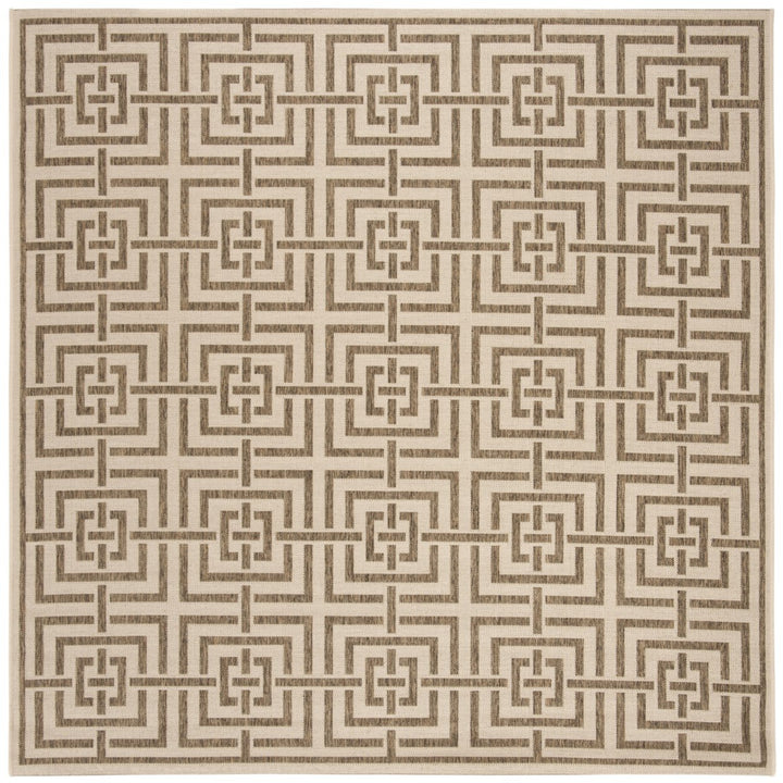 SAFAVIEH Outdoor LND128C Linden Collection Cream / Beige Rug Image 1