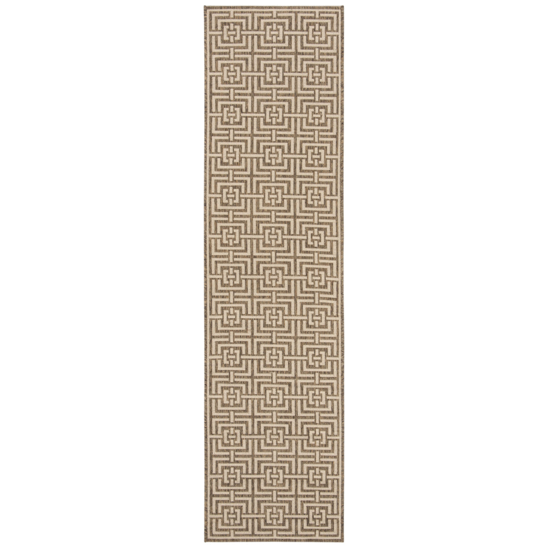 SAFAVIEH Outdoor LND128D Linden Collection Beige / Cream Rug Image 6