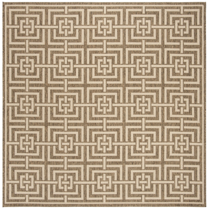 SAFAVIEH Outdoor LND128D Linden Collection Beige / Cream Rug Image 7