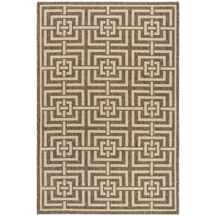 SAFAVIEH Outdoor LND128D Linden Collection Beige / Cream Rug Image 10