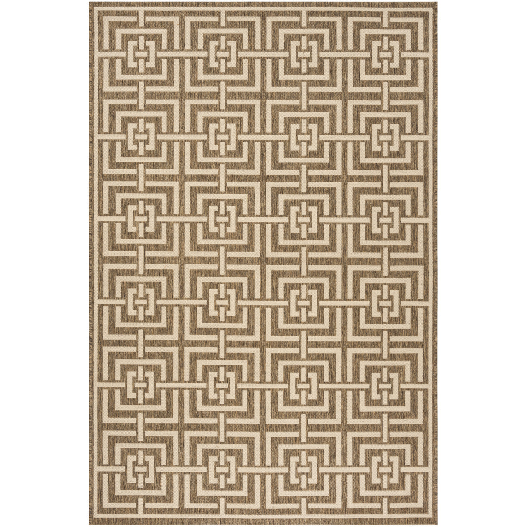 SAFAVIEH Outdoor LND128D Linden Collection Beige / Cream Rug Image 11