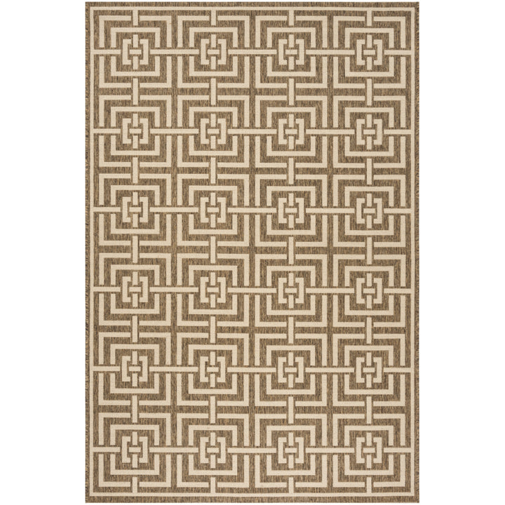 SAFAVIEH Outdoor LND128D Linden Collection Beige / Cream Rug Image 11