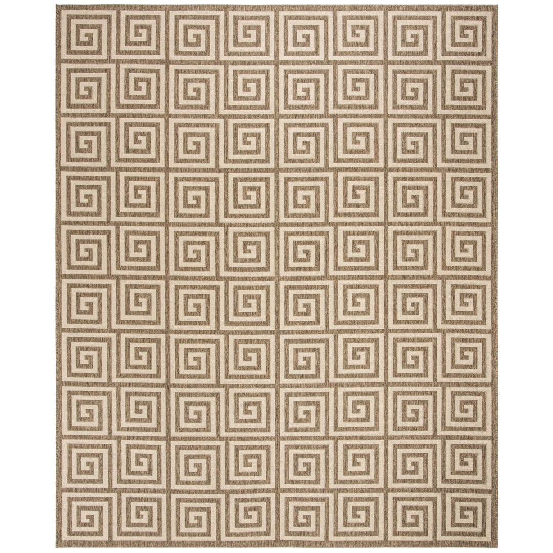 SAFAVIEH Outdoor LND129C Linden Collection Cream / Beige Rug Image 4