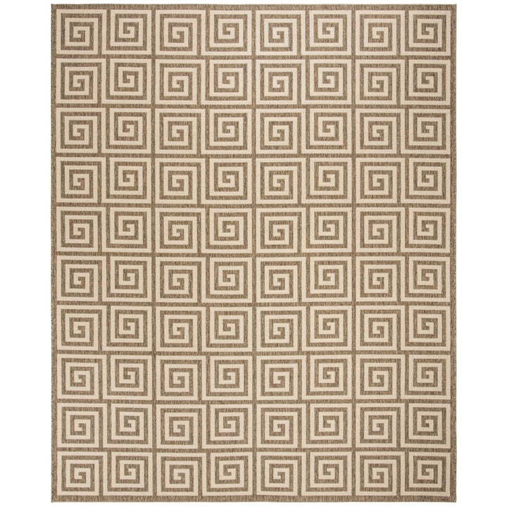 SAFAVIEH Outdoor LND129C Linden Collection Cream / Beige Rug Image 4