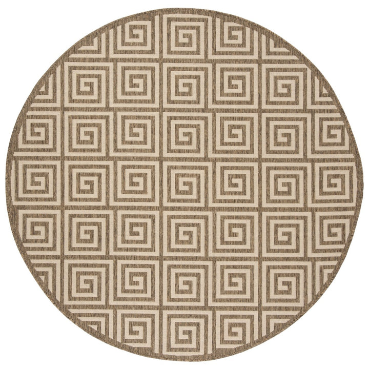 SAFAVIEH Outdoor LND129C Linden Collection Cream / Beige Rug Image 5