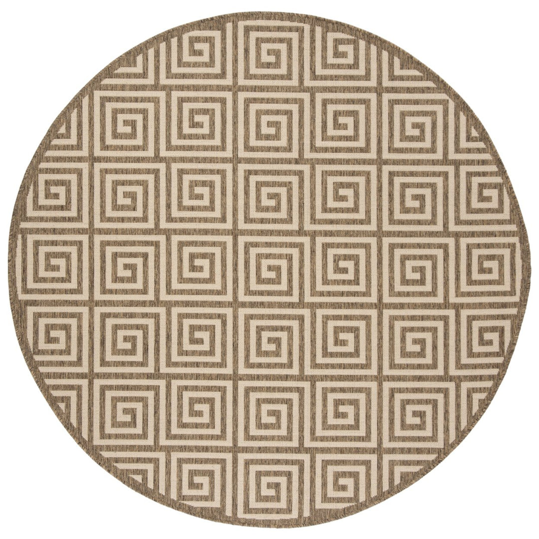 SAFAVIEH Outdoor LND129C Linden Collection Cream / Beige Rug Image 1