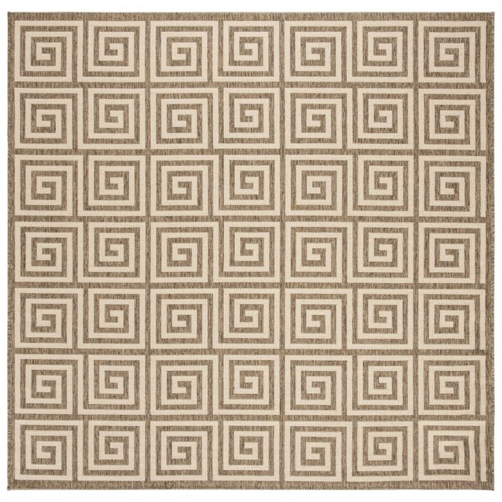 SAFAVIEH Outdoor LND129C Linden Collection Cream / Beige Rug Image 7