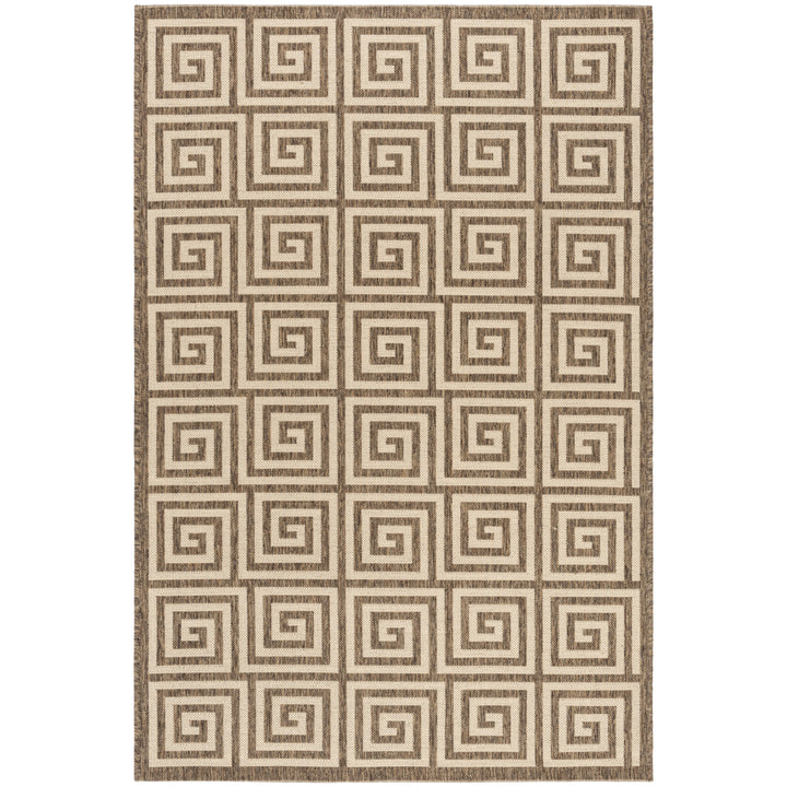 SAFAVIEH Outdoor LND129C Linden Collection Cream / Beige Rug Image 10