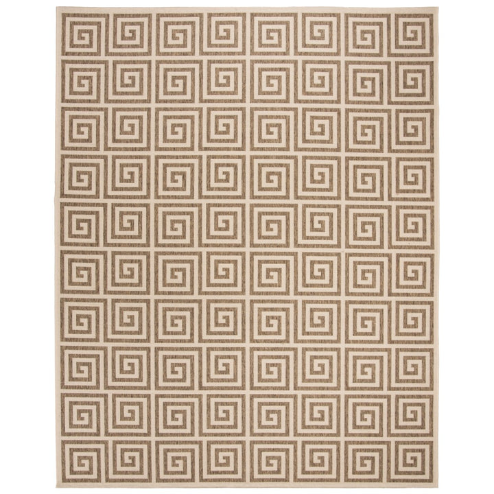 SAFAVIEH Outdoor LND129D Linden Collection Beige / Cream Rug Image 4