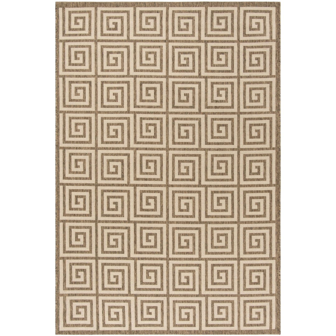 SAFAVIEH Outdoor LND129C Linden Collection Cream / Beige Rug Image 11