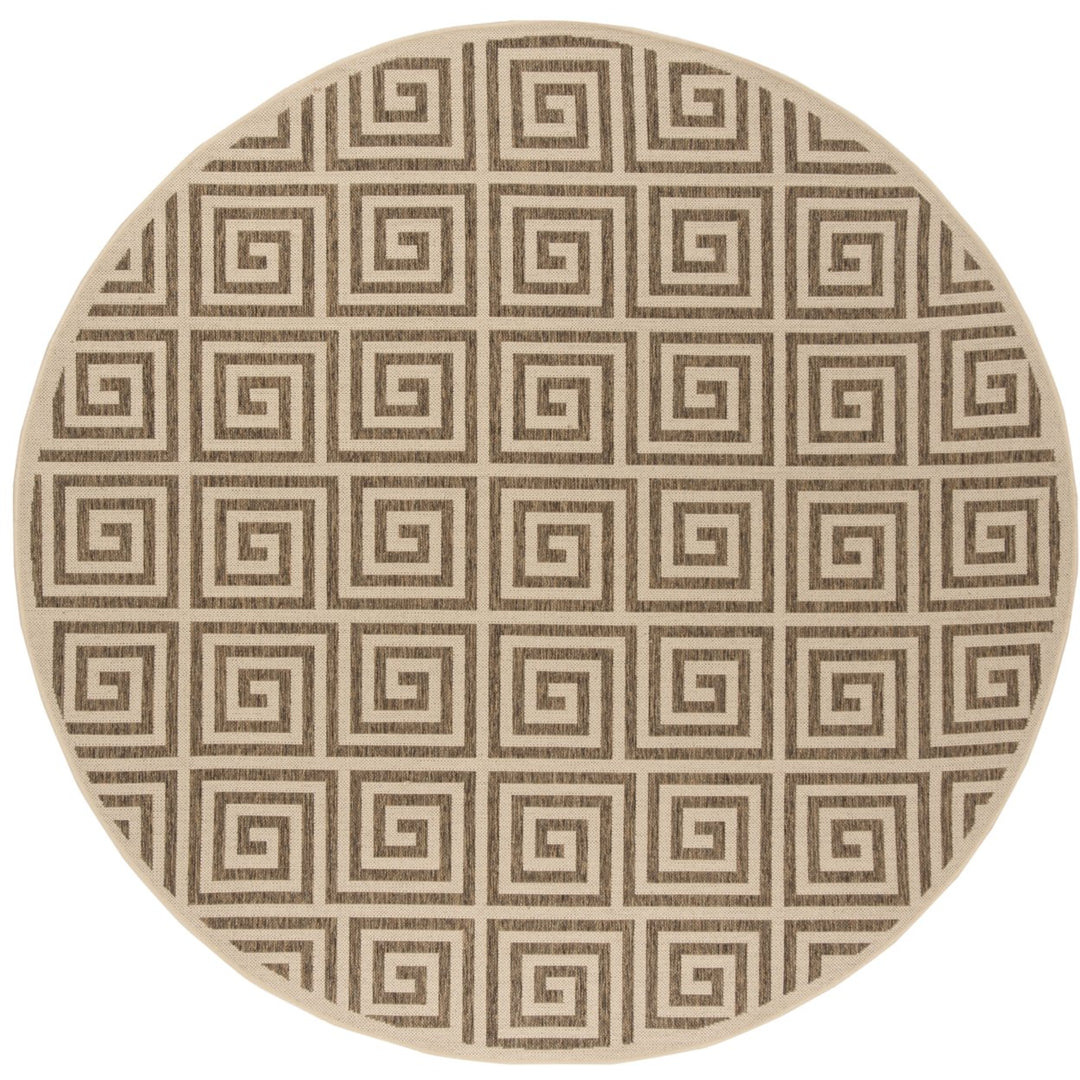 SAFAVIEH Outdoor LND129D Linden Collection Beige / Cream Rug Image 5