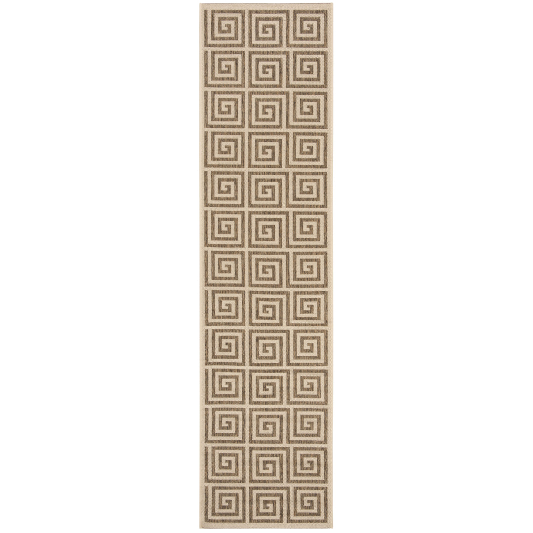 SAFAVIEH Outdoor LND129D Linden Collection Beige / Cream Rug Image 6