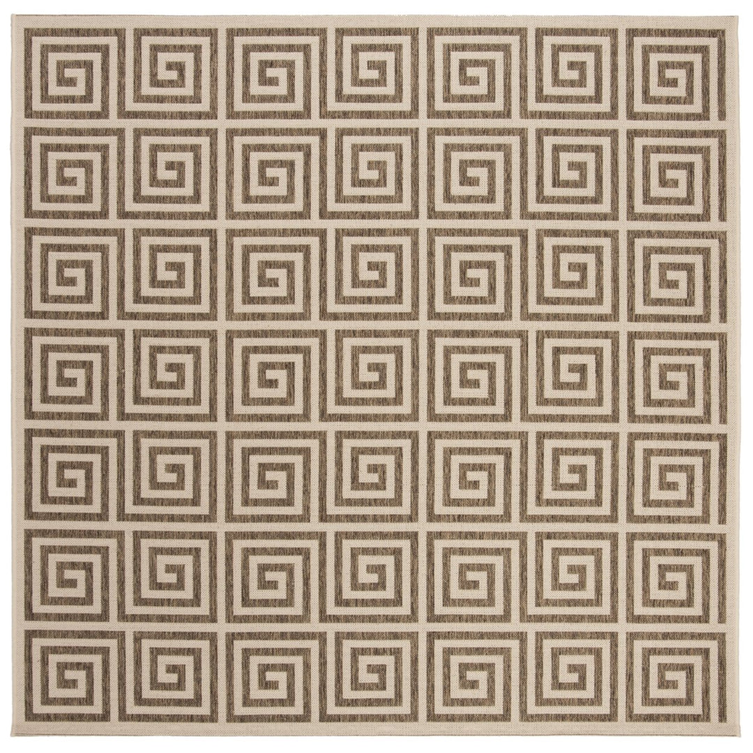 SAFAVIEH Outdoor LND129D Linden Collection Beige / Cream Rug Image 1