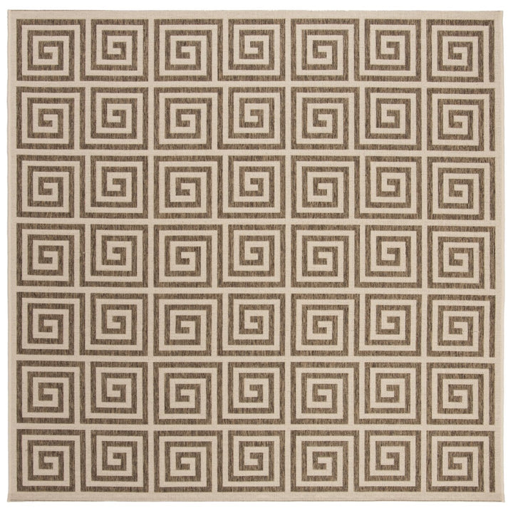 SAFAVIEH Outdoor LND129D Linden Collection Beige / Cream Rug Image 1