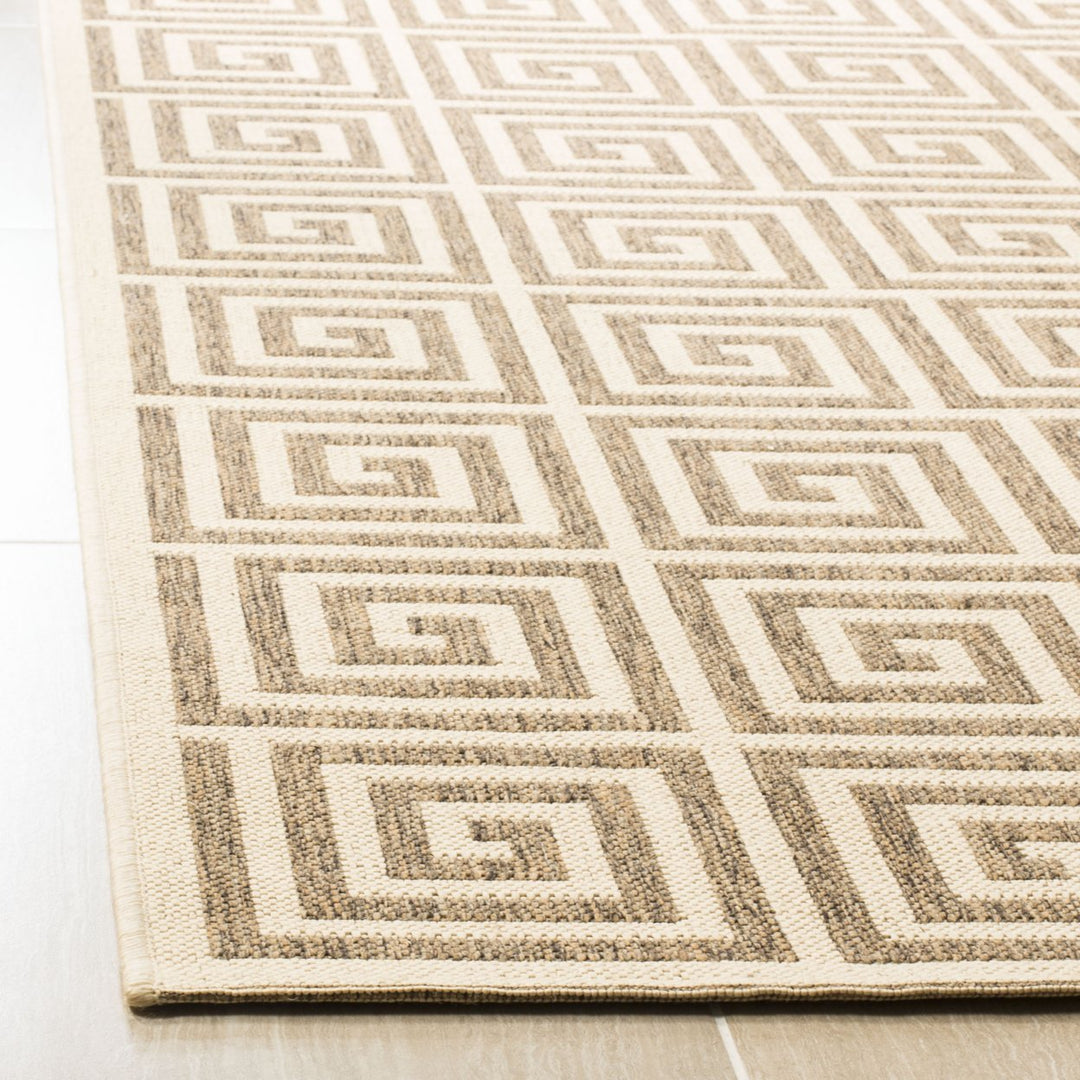 SAFAVIEH Outdoor LND129D Linden Collection Beige / Cream Rug Image 8