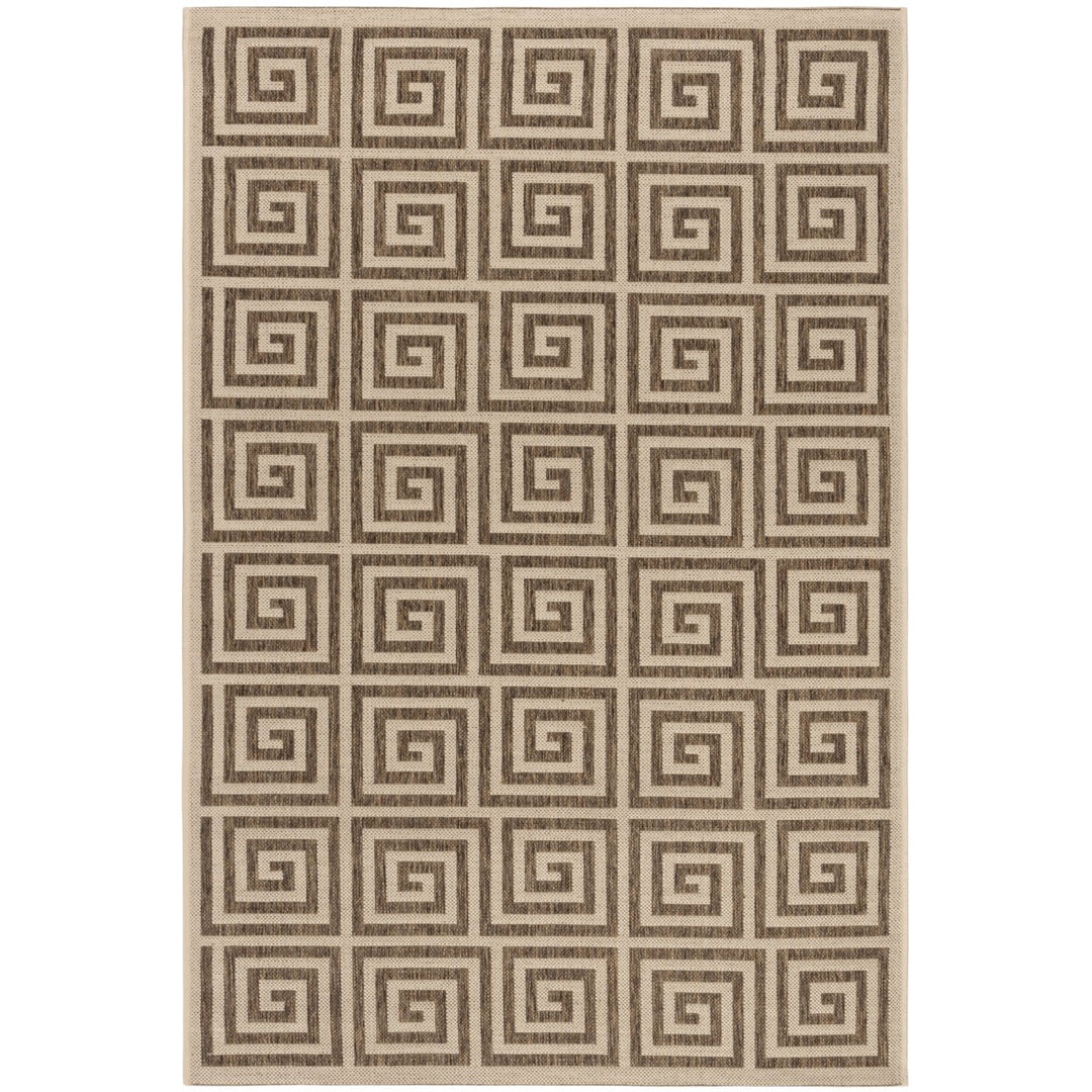 SAFAVIEH Outdoor LND129D Linden Collection Beige / Cream Rug Image 10