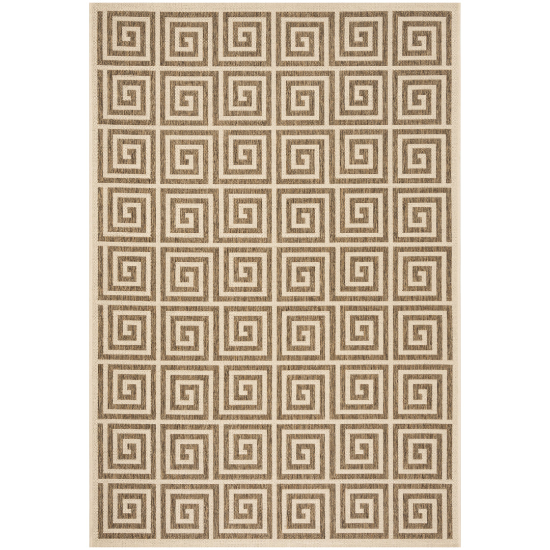 SAFAVIEH Outdoor LND129D Linden Collection Beige / Cream Rug Image 11