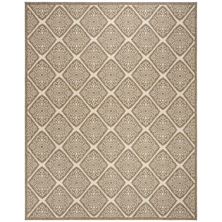 SAFAVIEH Outdoor LND132C Linden Collection Cream / Beige Rug Image 4