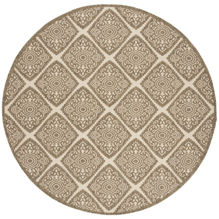 SAFAVIEH Outdoor LND132C Linden Collection Cream / Beige Rug Image 1