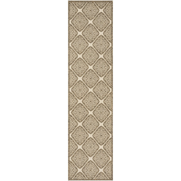 SAFAVIEH Outdoor LND132C Linden Collection Cream / Beige Rug Image 6