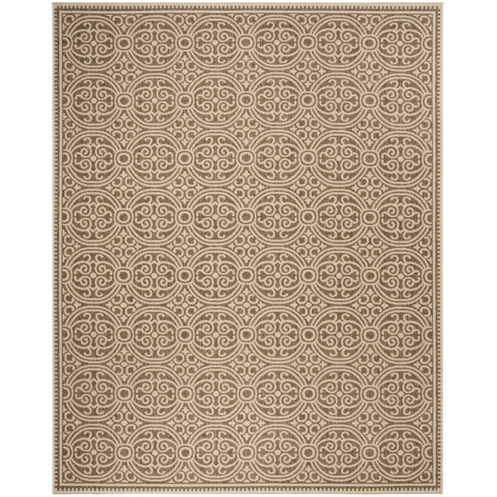 SAFAVIEH Outdoor LND134C Linden Collection Cream / Beige Rug Image 4