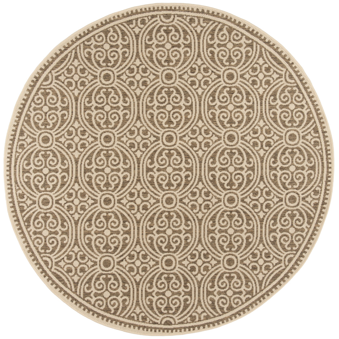 SAFAVIEH Outdoor LND134C Linden Collection Cream / Beige Rug Image 5