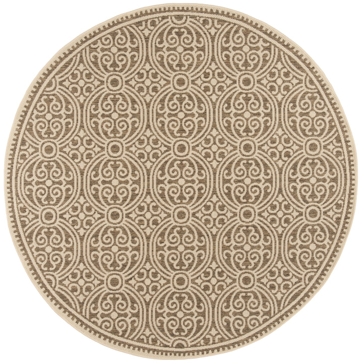 SAFAVIEH Outdoor LND134C Linden Collection Cream / Beige Rug Image 5