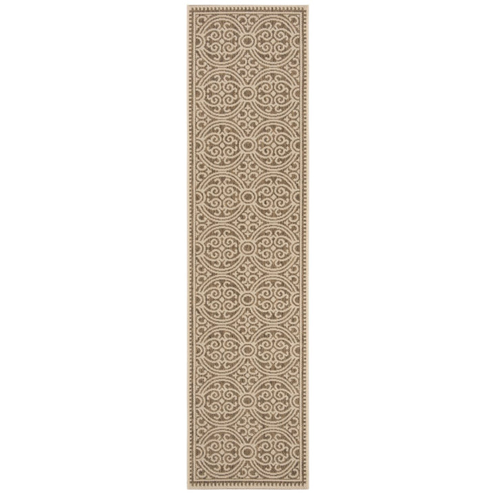 SAFAVIEH Outdoor LND134C Linden Collection Cream / Beige Rug Image 1