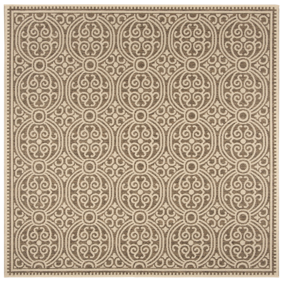 SAFAVIEH Outdoor LND134C Linden Collection Cream / Beige Rug Image 7