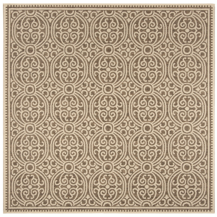 SAFAVIEH Outdoor LND134C Linden Collection Cream / Beige Rug Image 7