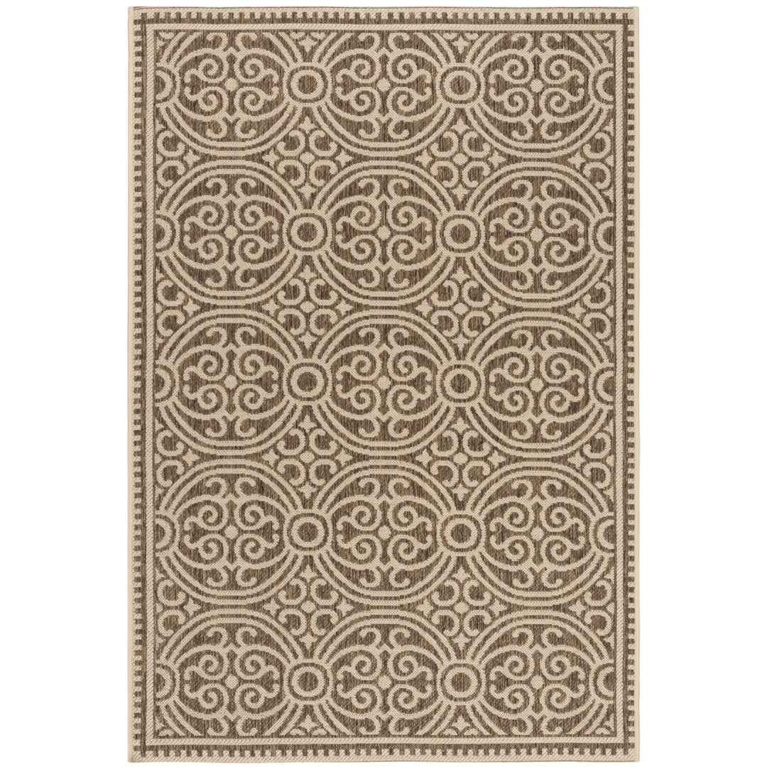 SAFAVIEH Outdoor LND134C Linden Collection Cream / Beige Rug Image 10