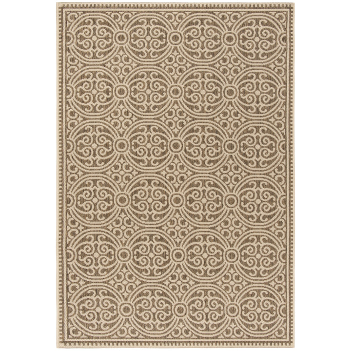 SAFAVIEH Outdoor LND134C Linden Collection Cream / Beige Rug Image 11