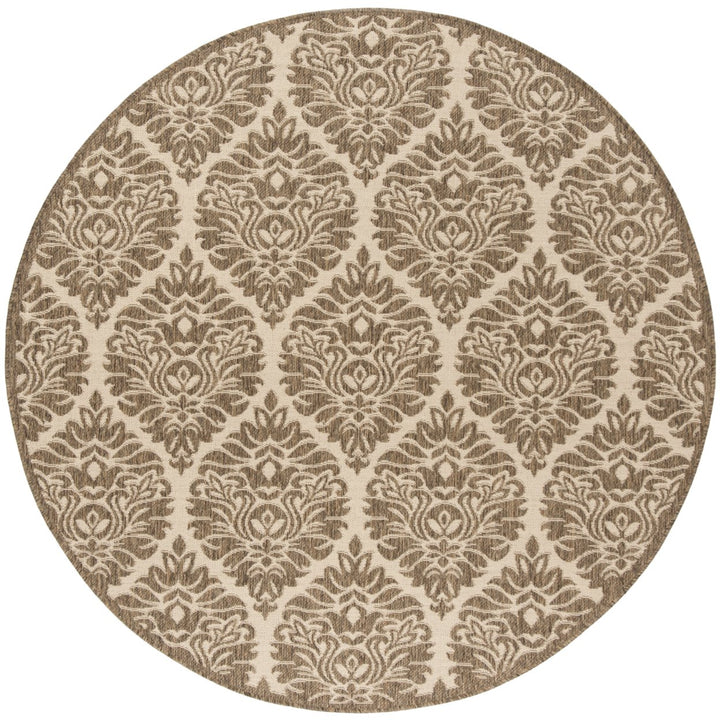 SAFAVIEH Outdoor LND135C Linden Collection Cream / Beige Rug Image 1