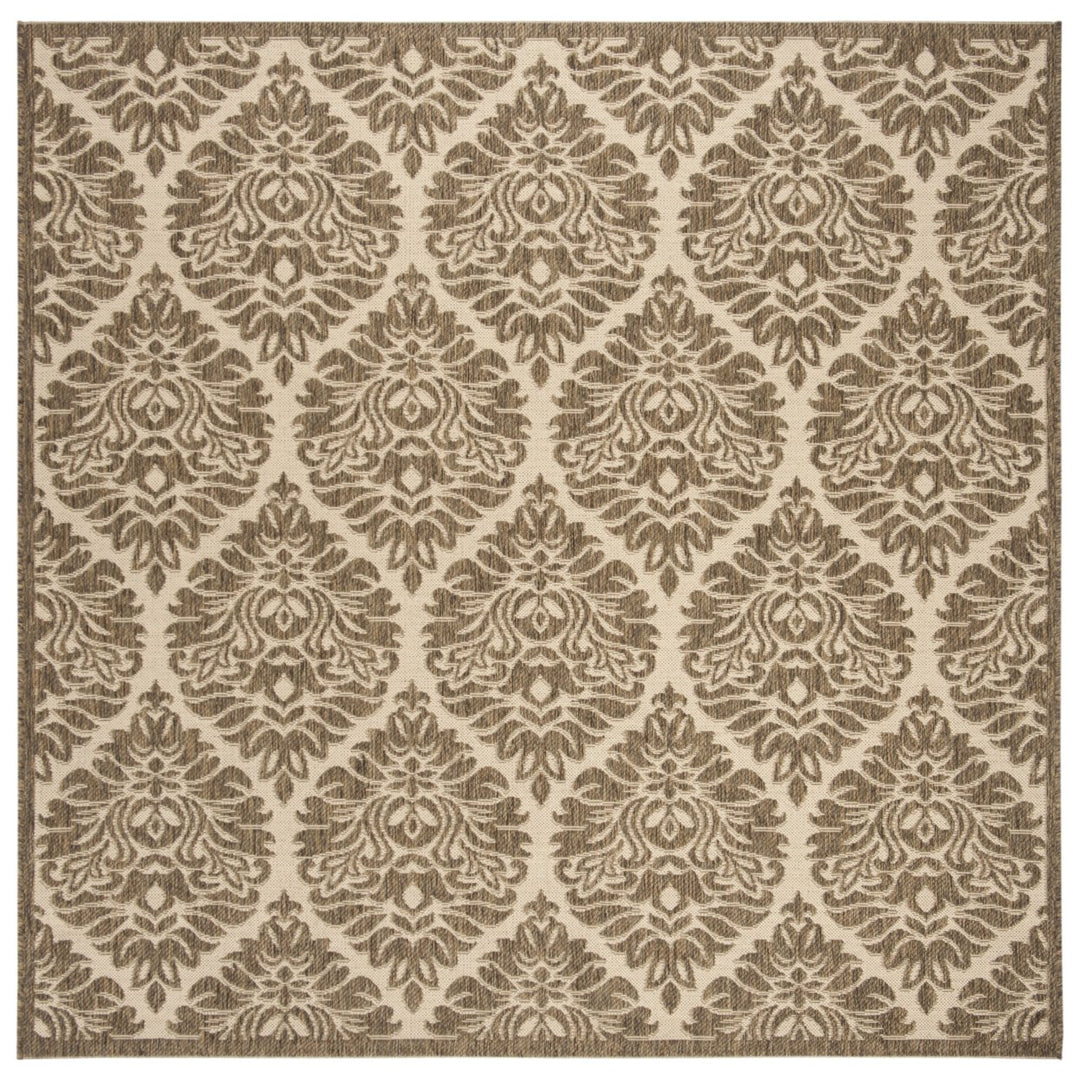 SAFAVIEH Outdoor LND135C Linden Collection Cream / Beige Rug Image 7