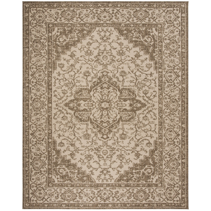 SAFAVIEH Outdoor LND137C Linden Collection Cream / Beige Rug Image 4