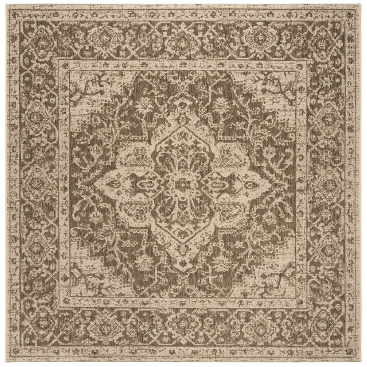 SAFAVIEH Outdoor LND137D Linden Collection Beige / Cream Rug Image 1