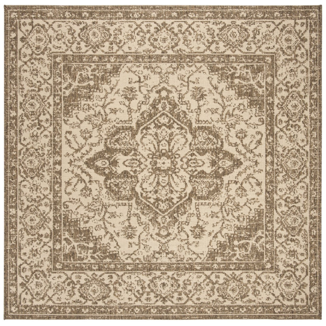 SAFAVIEH Outdoor LND137C Linden Collection Cream / Beige Rug Image 1