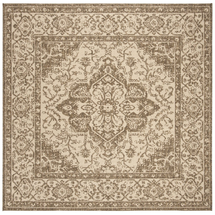 SAFAVIEH Outdoor LND137C Linden Collection Cream / Beige Rug Image 1