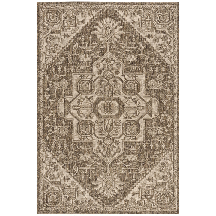 SAFAVIEH Outdoor LND138A Linden Collection Cream / Beige Rug Image 3